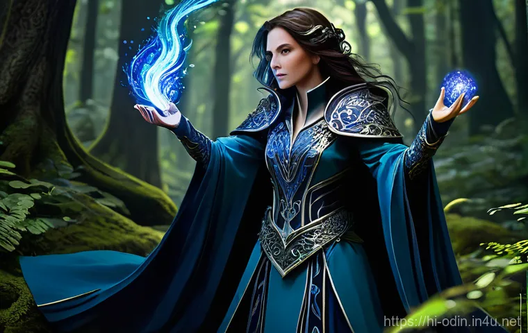 오딘 발할라 라이징 자동사냥 효율적인 설정법 - **Prompt 1: Strategic Sorceress in Action**
    "A female Sorceress, mid-20s, with long, flowing dar...