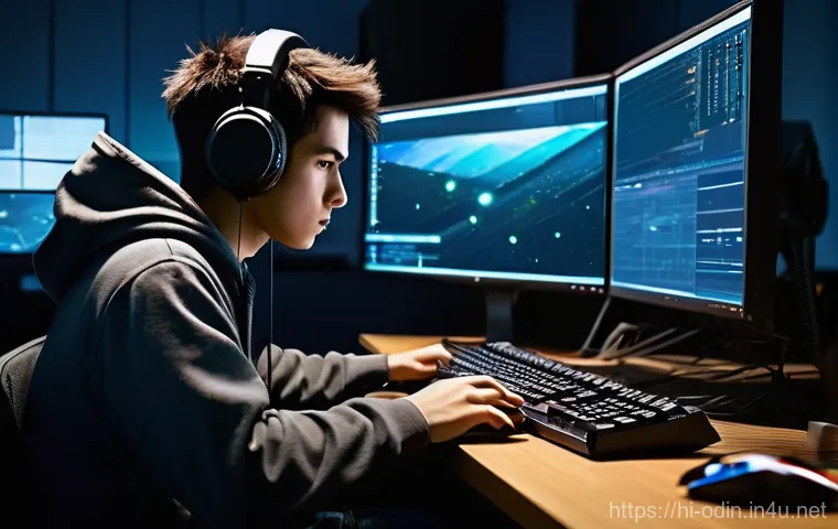 오딘 발할라 라이징 캐릭터 삭제 복구법 - **Prompt 1: Initial Panic and Investigation**
    "A young adult gamer, wearing comfortable casual c...