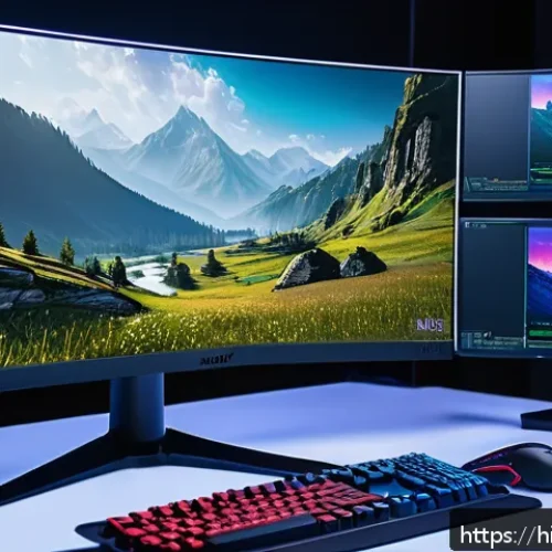 Home 30 오딘 발할라 라이징 최적화된 그래픽 설정 - A detailed gaming setup scene showcasing a high-end PC with dual monitors displaying a popular game ...